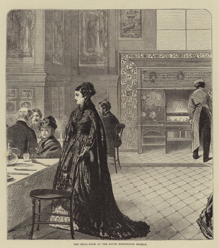 La sala da pranzo al Museo di South Kensington da Francis Wilfred Lawson