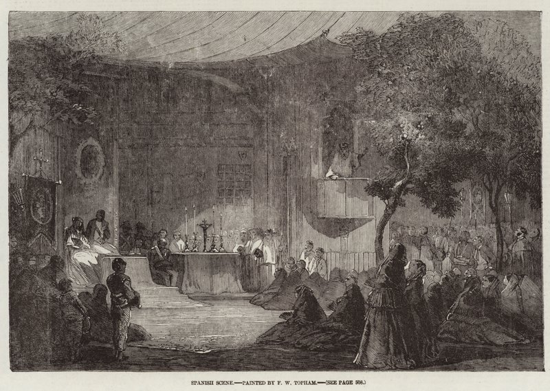 Scena spagnola da Francis William Topham