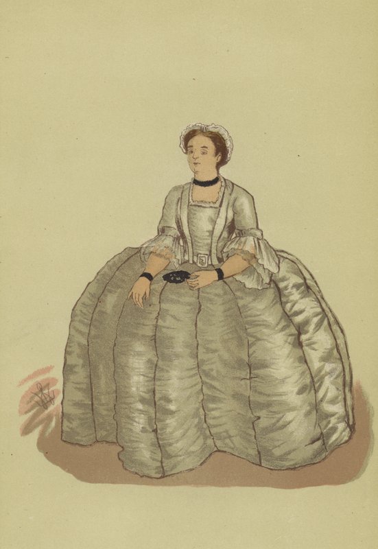 Costume femminile del regno di Giorgio II da Francis (after) Hayman