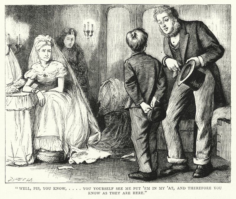 Illustrazione per Grandi Speranze di Charles Dickens da Francis Arthur Fraser