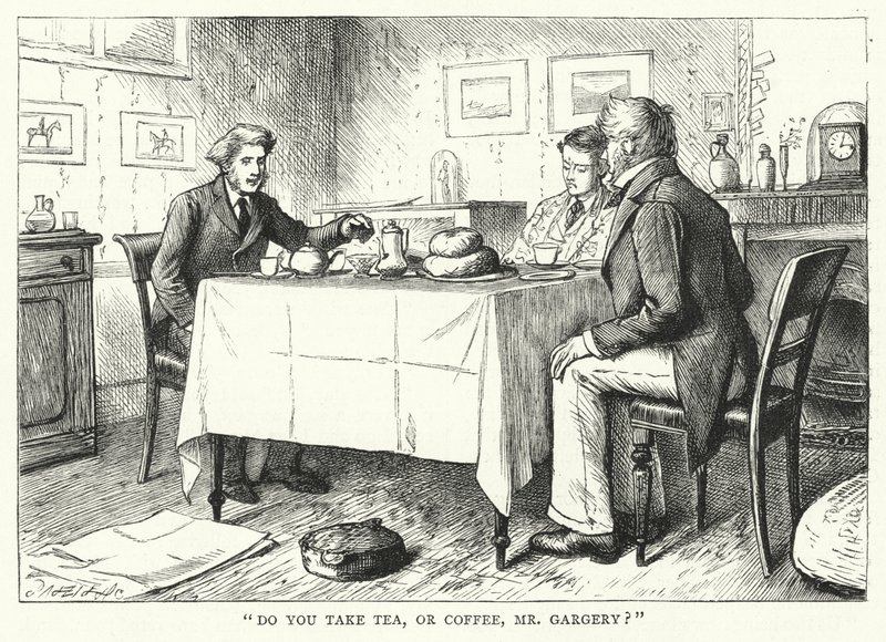 Illustrazione per Grandi Speranze di Charles Dickens da Francis Arthur Fraser
