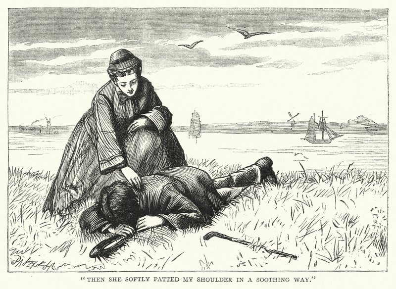 Illustrazione per Grandi Speranze di Charles Dickens (incisione) da Francis Arthur Fraser