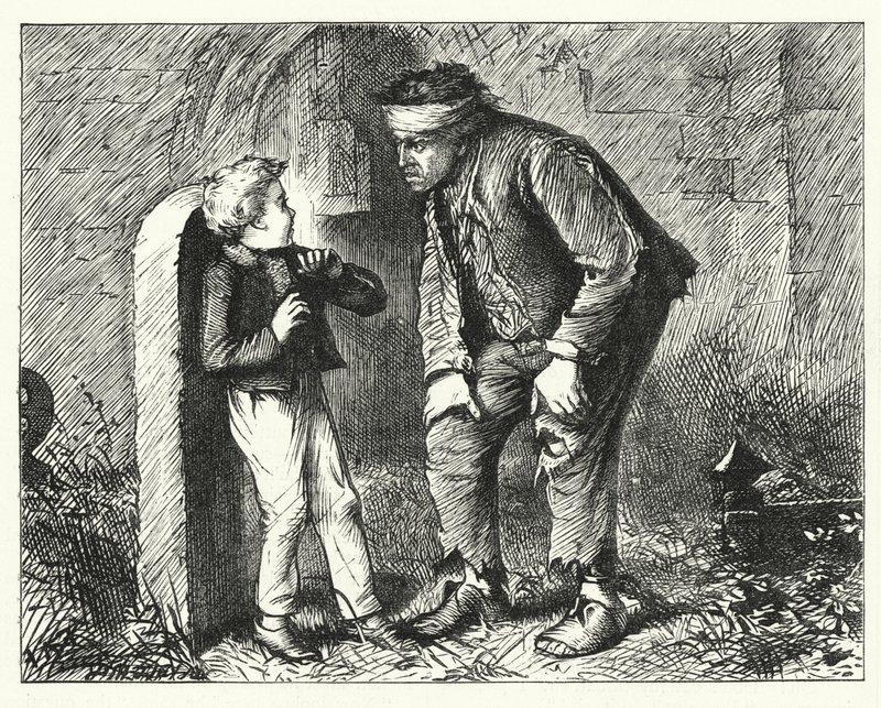 Illustrazione per Grandi Speranze di Charles Dickens da Francis Arthur Fraser
