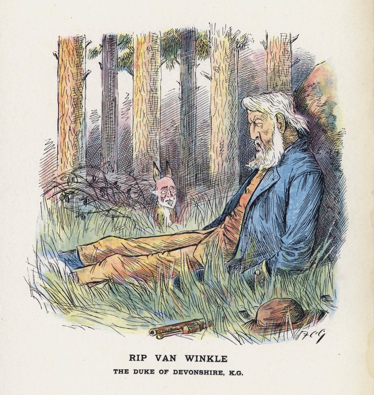 Rip Van Winkle, il duca di Devonshire da Francis Carruthers Gould