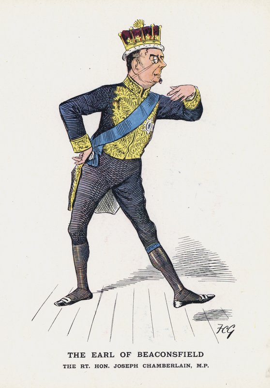 Il conte di Beaconsfield, The Rt Hon Joseph Chamberlain da Francis Carruthers Gould