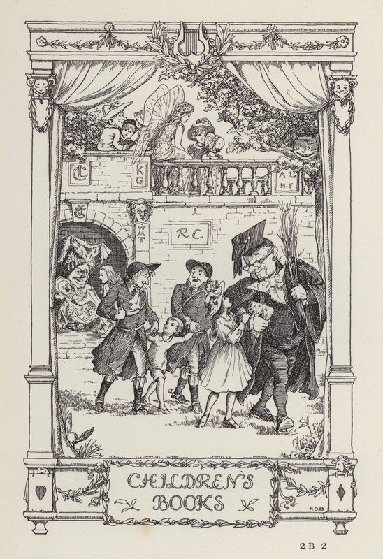 Un altro libro di versi per bambini: Libri per bambini (litografia) da Francis Donkin Bedford