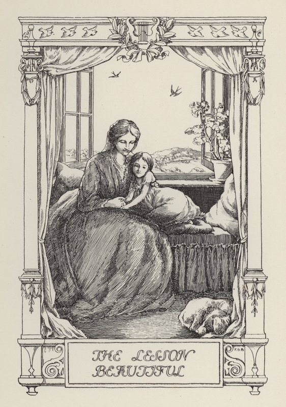 Un altro libro di versi per bambini: La lezione bella (litografia) da Francis Donkin Bedford