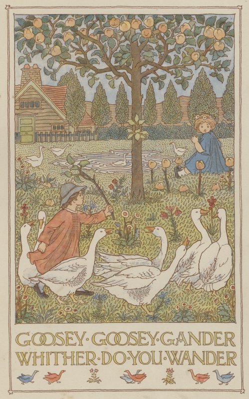 Oca giuliva dove vaghi (litografia a colori) da Francis Donkin Bedford