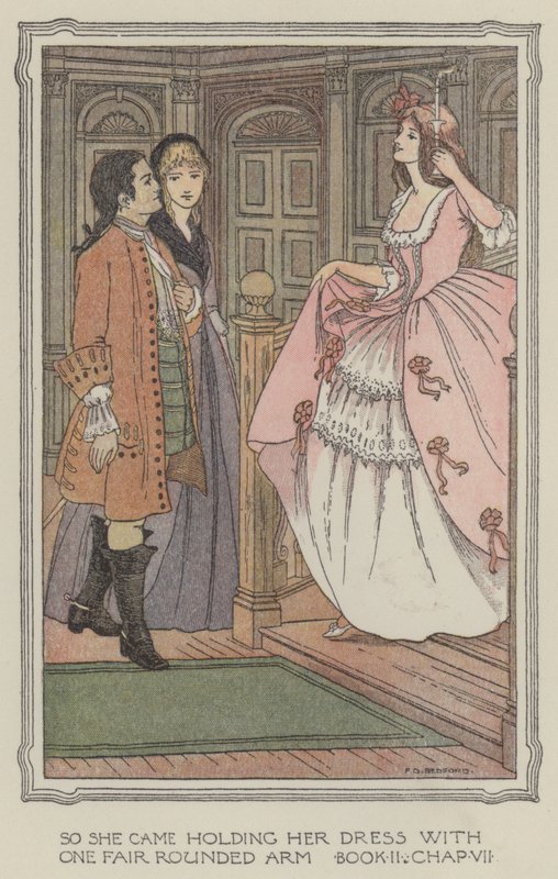 Illustrazione per La storia di Henry Esmond (litografia a colori) da Francis Donkin Bedford