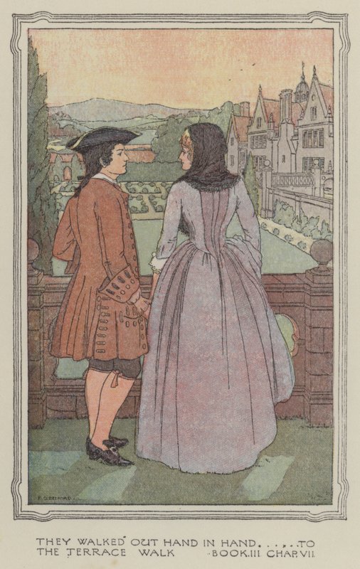 Illustrazione per La storia di Henry Esmond (litografia a colori) da Francis Donkin Bedford