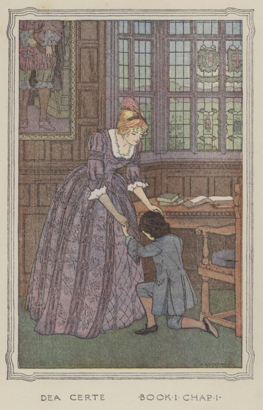 Illustrazione per La storia di Henry Esmond (litografia a colori) da Francis Donkin Bedford