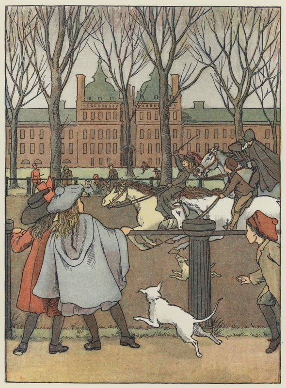 Londra: Rotten Row (litografia a colori) da Francis Donkin Bedford