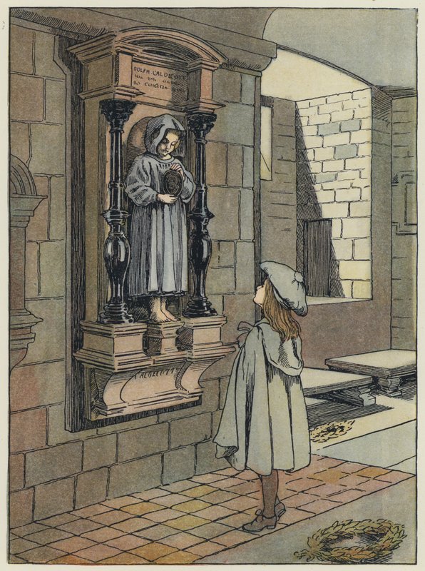 Londra: Il Memoriale Caldecott, Cripta di St Paul (litografia a colori) da Francis Donkin Bedford