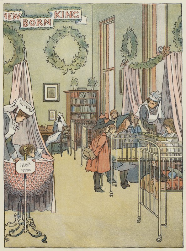 Londra: Ospedale pediatrico, Great Ormond Street (litografia a colori) da Francis Donkin Bedford
