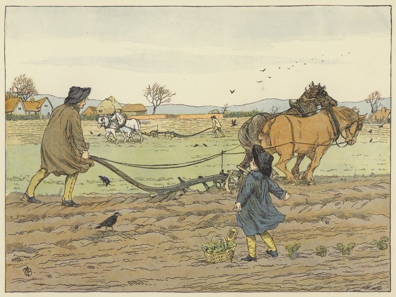 Aratore (litografia a colori) da Francis Donkin Bedford