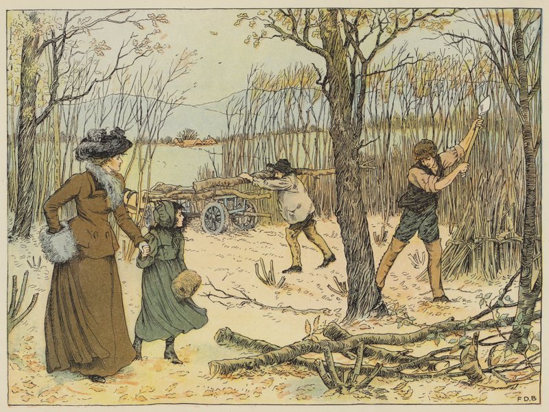 Woodman (litografia a colori) da Francis Donkin Bedford