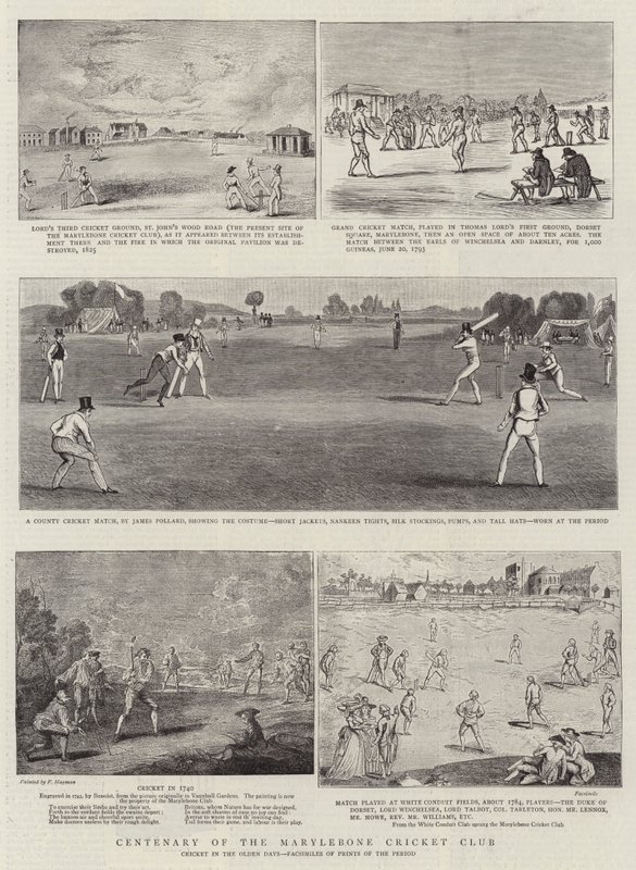 Centenario del Marylebone Cricket Club da Francis Hayman
