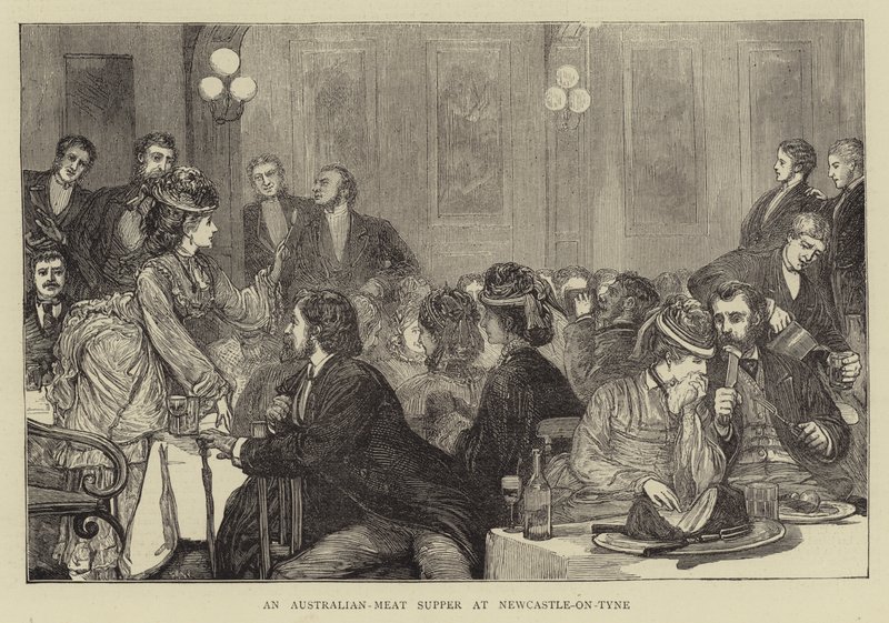 Una cena di carne australiana a Newcastle-on-Tyne da Francis S. Walker