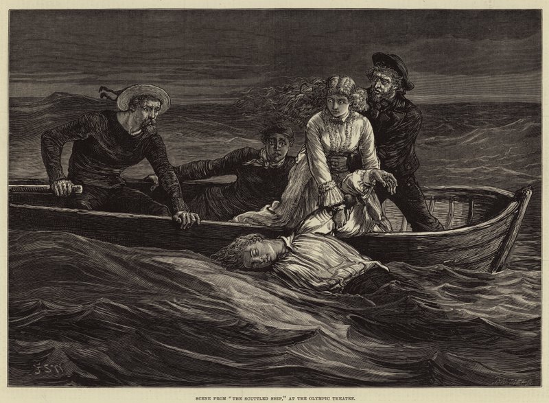 Scena da La nave affondata, al Teatro Olimpico da Francis S. Walker