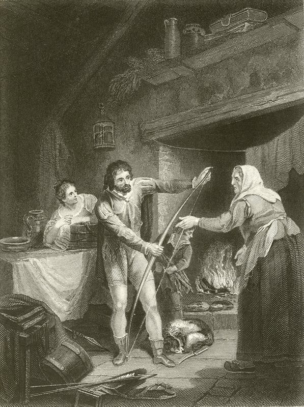 Alfred nella casetta del pastore da Francis Wheatley