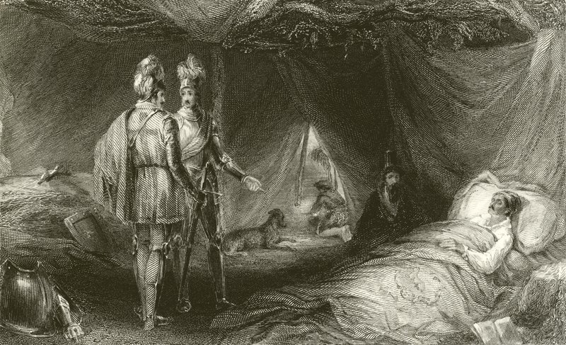 Il letto di morte del ladro da Francis William Topham