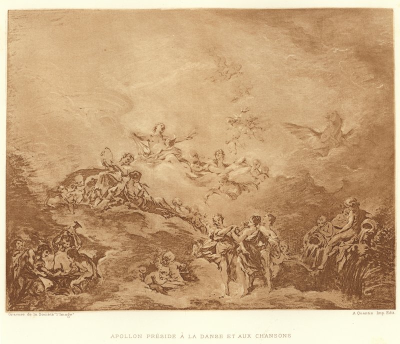 Apollon Preside a la Danse et aux Chansons da Francois (after) Boucher