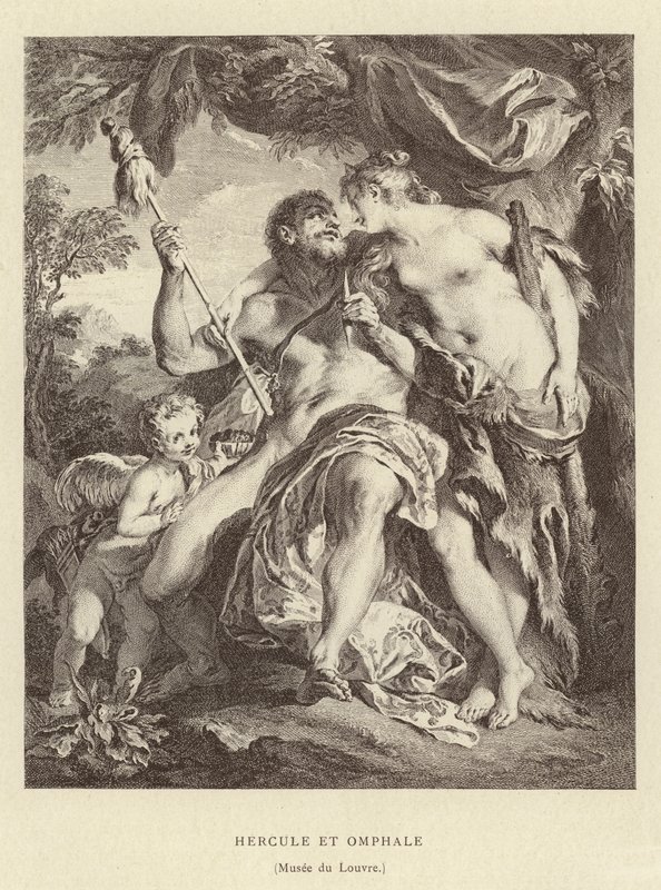 Ercole e Onfale da Francois (after) Boucher