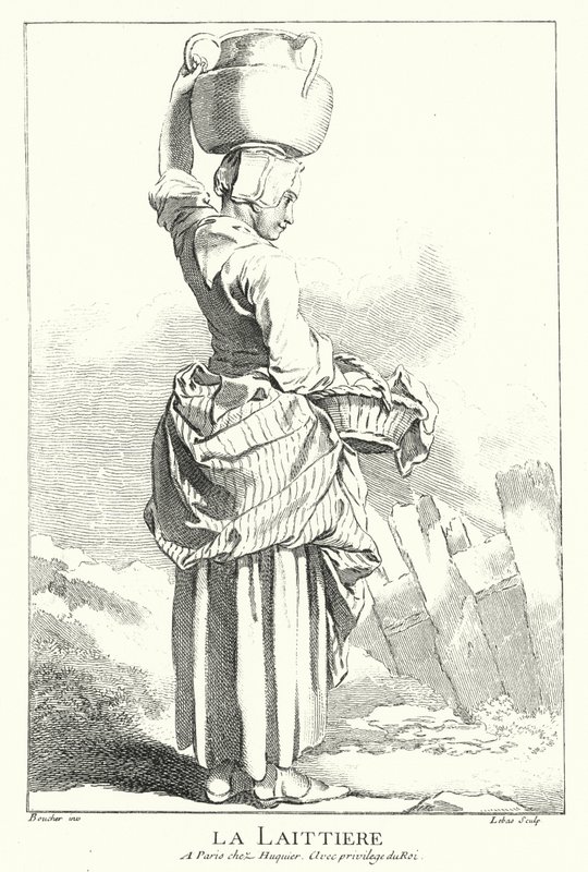 Lattaia (incisione) da Francois (after) Boucher
