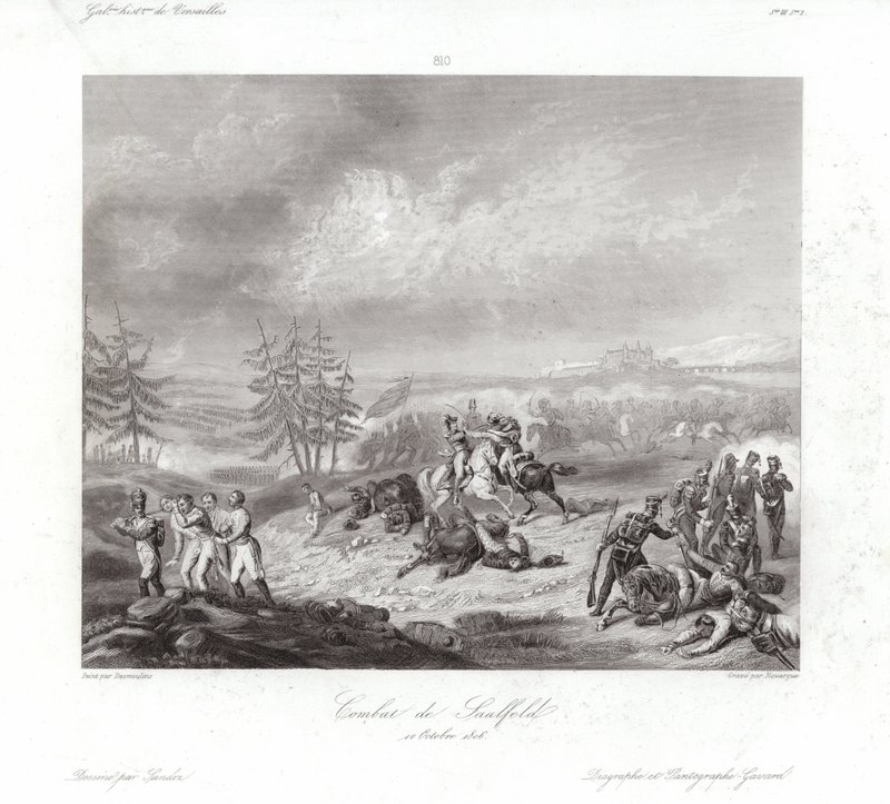 Combattimento di Saalfeld da Francois-Augustin Desmoulins