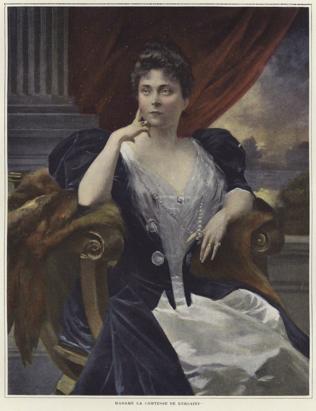 Ritratto di Madame la Comtesse de Kersaint da Francois Flameng
