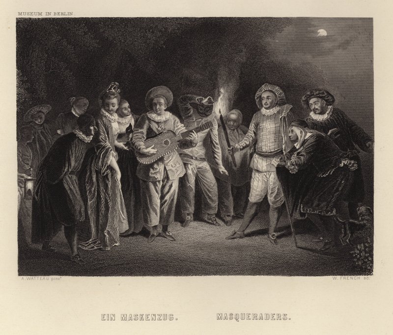 Mascherati da Francois Louis Joseph Watteau