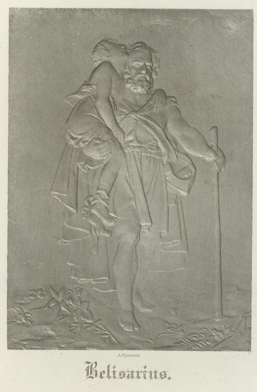 Belisario che porta la sua giovane guida da Francois Pascal Simon Gerard
