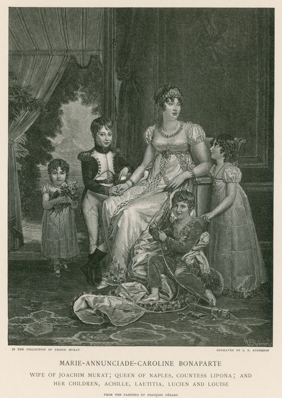 Marie-Annunciade-Caroline Bonaparte da Francois Pascal Simon Gerard
