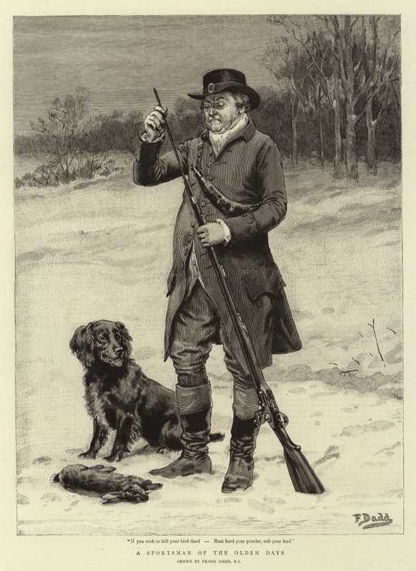 Un cacciatore dei tempi antichi da Frank Dadd