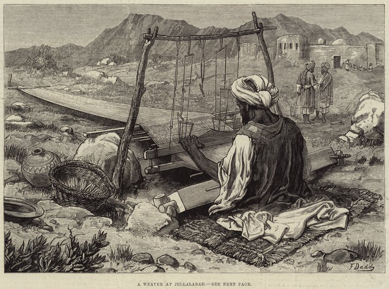 Un tessitore a Jellalabad da Frank Dadd