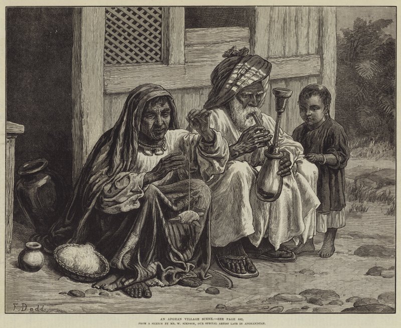 Scena di un villaggio afgano da Frank Dadd