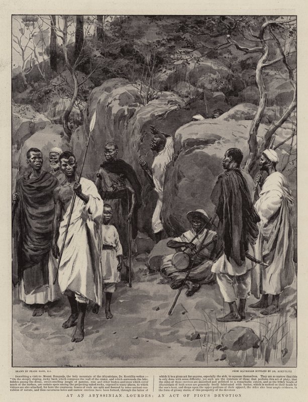 A un Lourdes Abissino, Un Atto di Devozione Pio da Frank Dadd