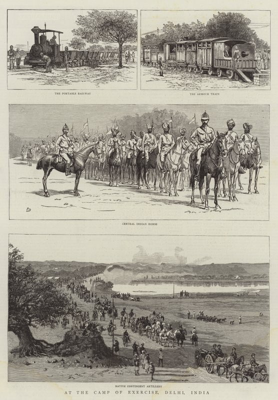 Al campo di esercitazione, Delhi, India da Frank Dadd