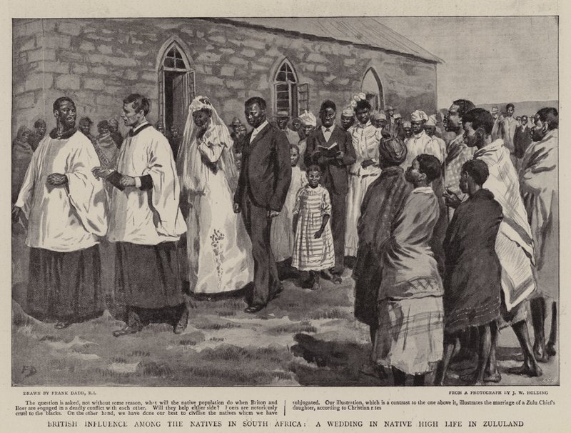 Influenza britannica tra i nativi in Sudafrica, un matrimonio nell