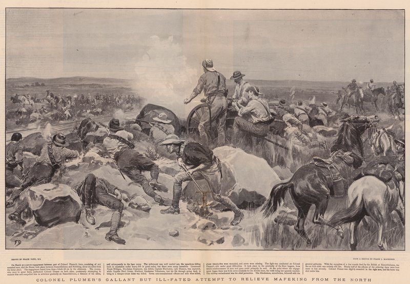 Il tentativo coraggioso ma sfortunato del Colonnello Plumer di liberare Mafeking dal nord da Frank Dadd