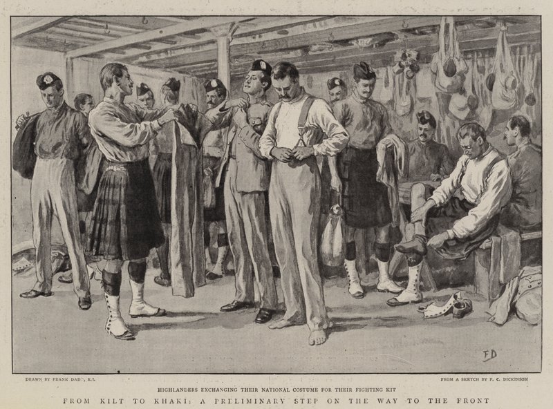 Da Kilt a Khaki, un passo preliminare verso il fronte da Frank Dadd
