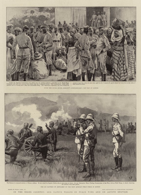Nel Paese del Niger, le nostre truppe native in tempo di pace e in servizio attivo da Frank Dadd