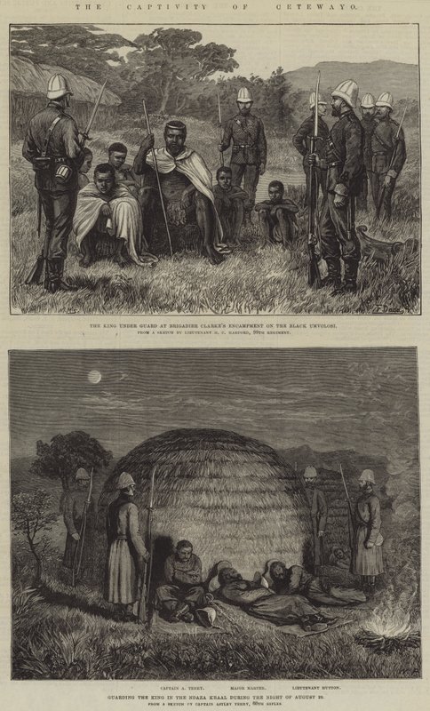 La prigionia di Cetewayo da Frank Dadd