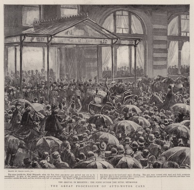 La grande processione delle auto-motrici da Frank Dadd