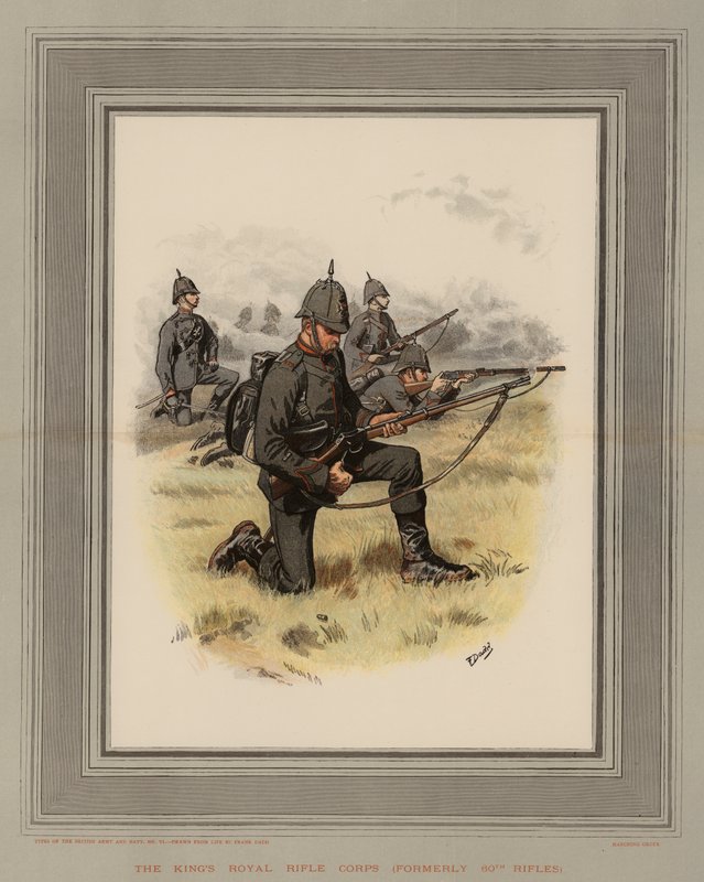 Il Corpo Reale dei Fucilieri del Re, precedentemente 60° Fucilieri da Frank Dadd
