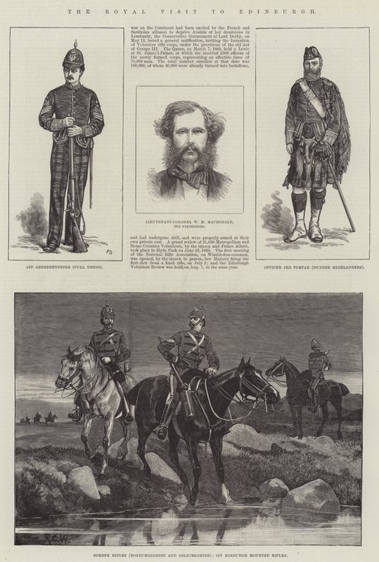 La visita reale a Edimburgo da Frank Dadd