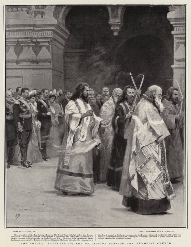 Le Celebrazioni di Shipka, la Processione che lascia la Chiesa Memoriale da Frank Dadd