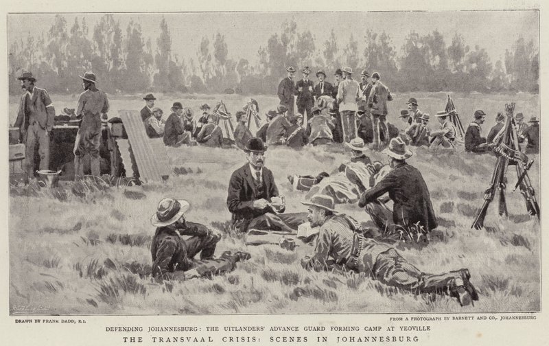 La crisi del Transvaal, scene a Johannesburg da Frank Dadd