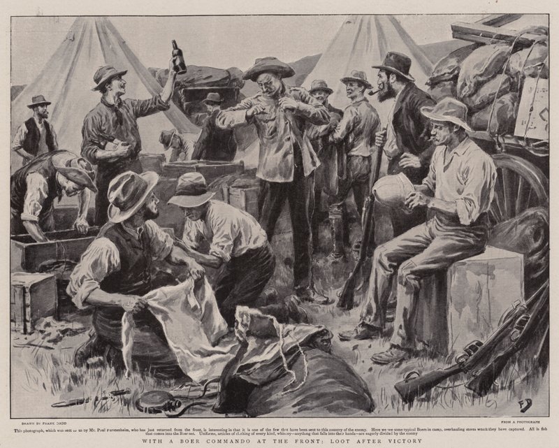 Con un commando boero al fronte, bottino dopo la vittoria da Frank Dadd