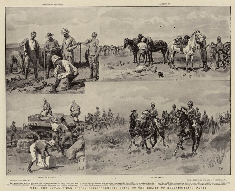 Con la forza di campo del Natal rinforzi in arrivo per il soccorso della pattuglia di ricognizione da Frank Dadd